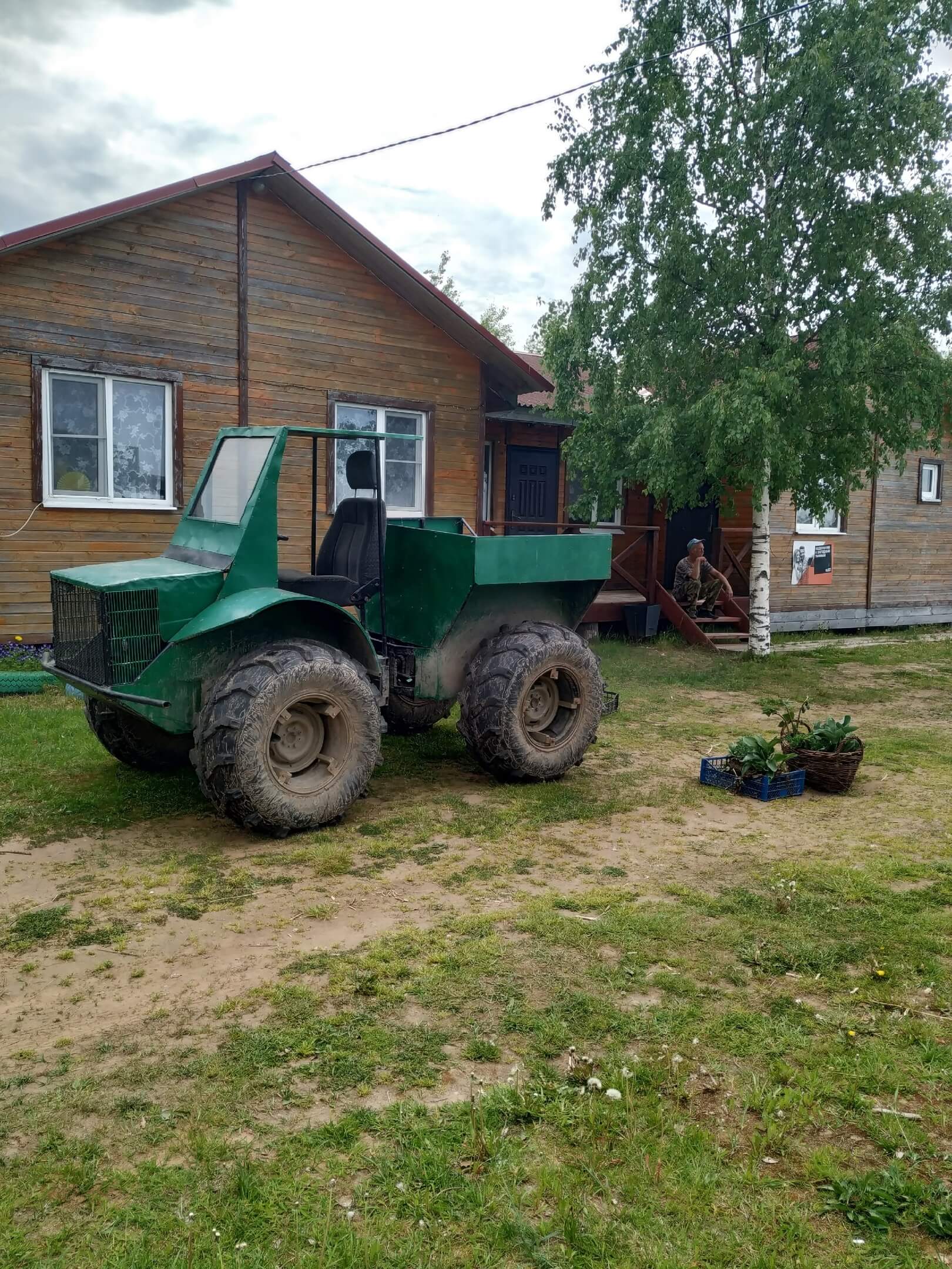 Самодельный болотоход.